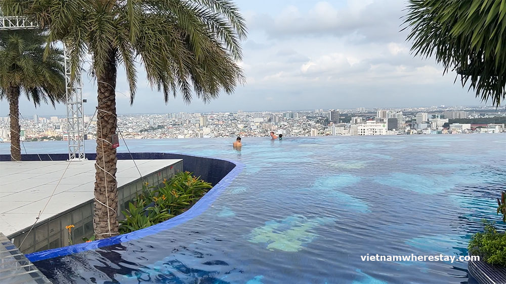 rooftop pool in La Vela Saigon