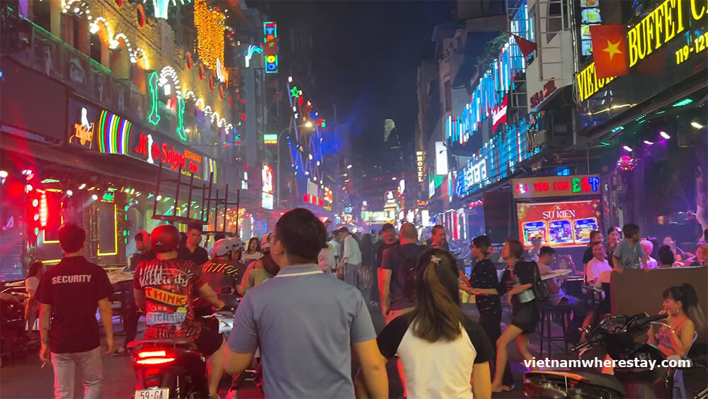 Bui Vien backpacker nightlife area