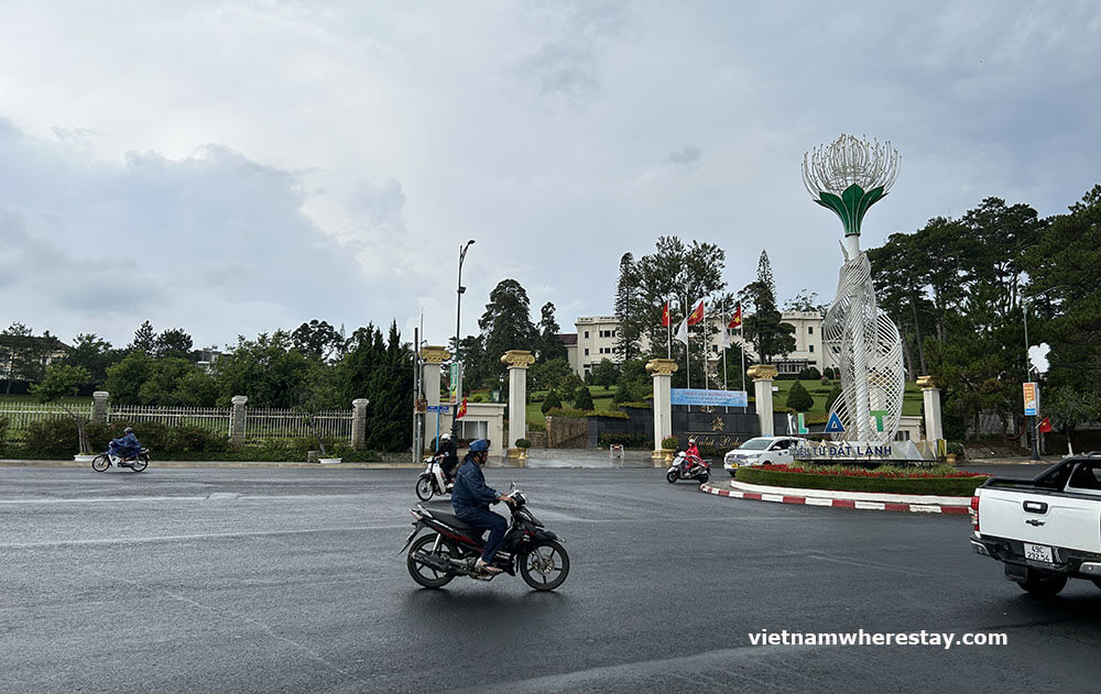 Outside of Dalat Palace Hotel