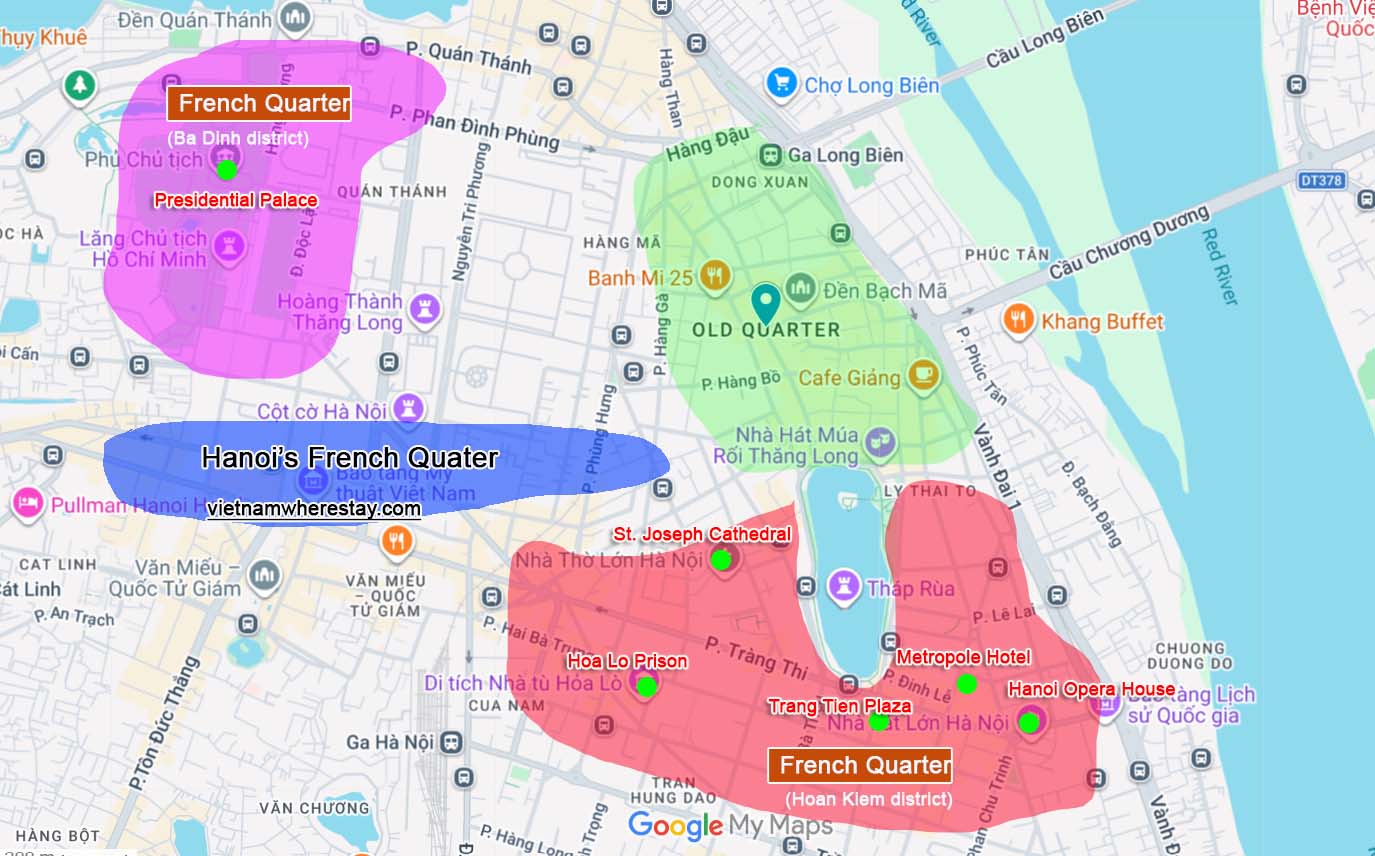 Hanoi French Quarter Map