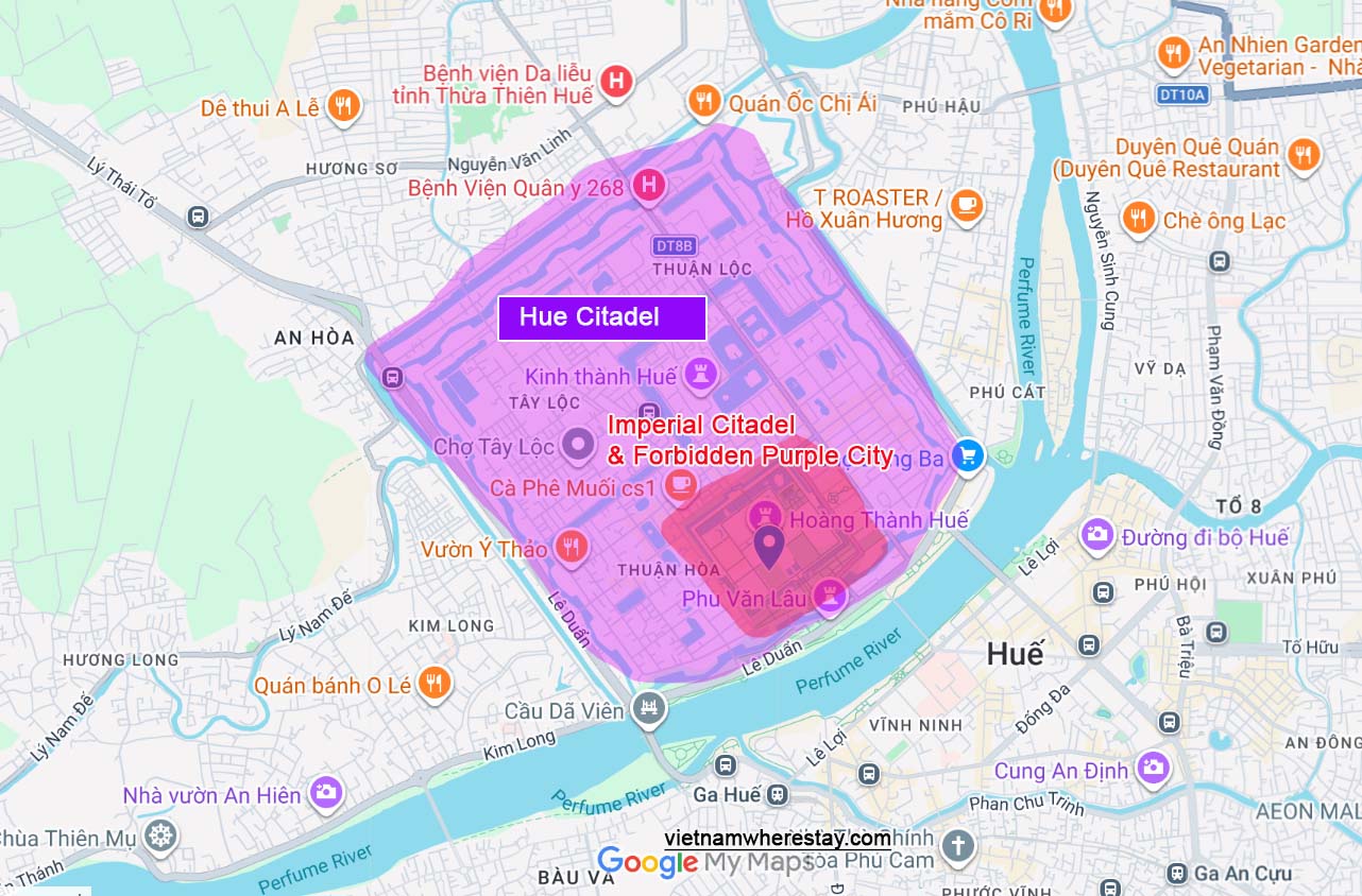 Hue Citadel Map