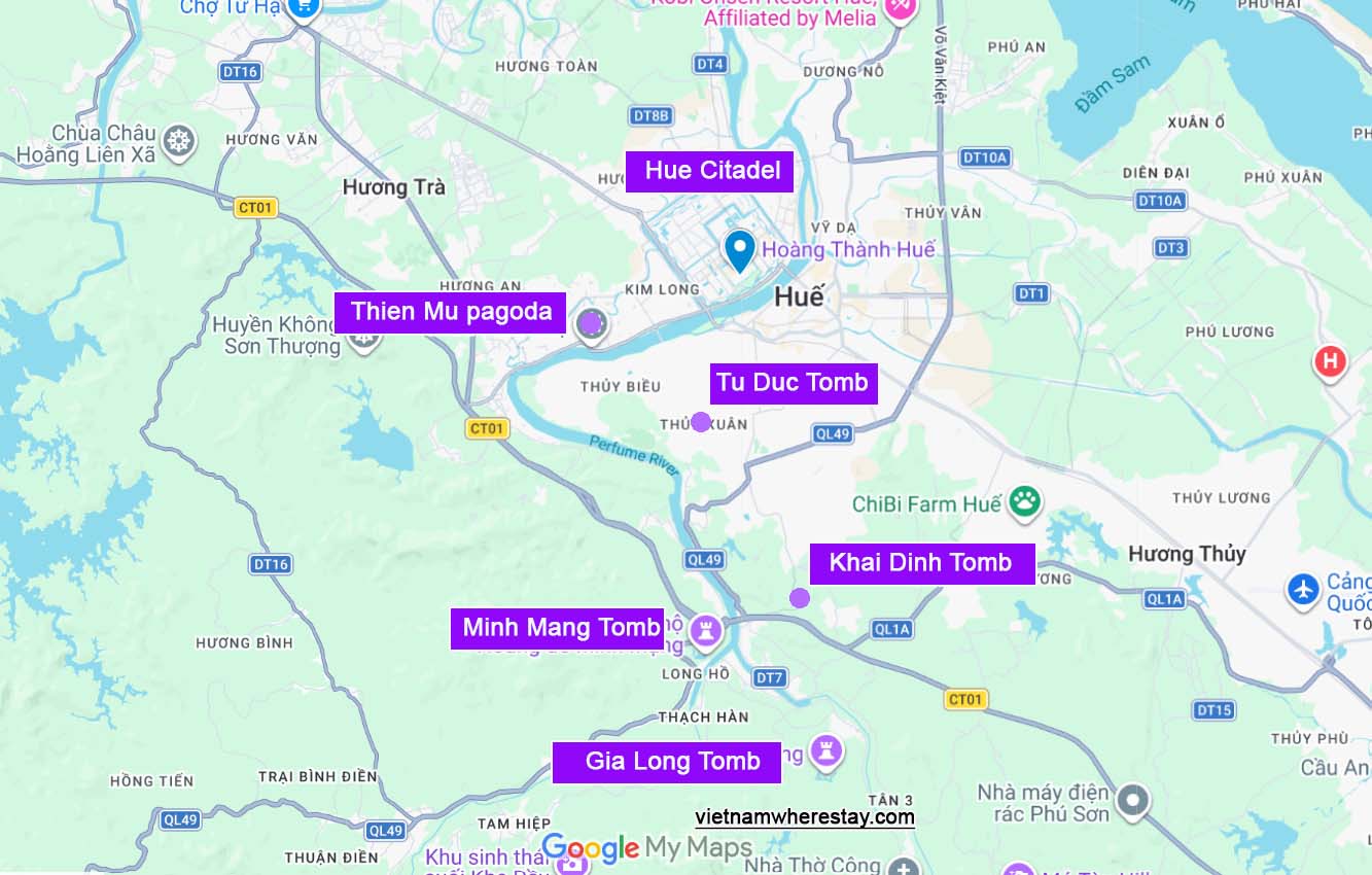 Hue Citadel and royal tombs