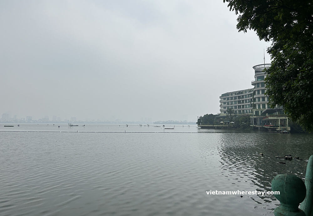 On a bad day, you cannot see other side of West Lake