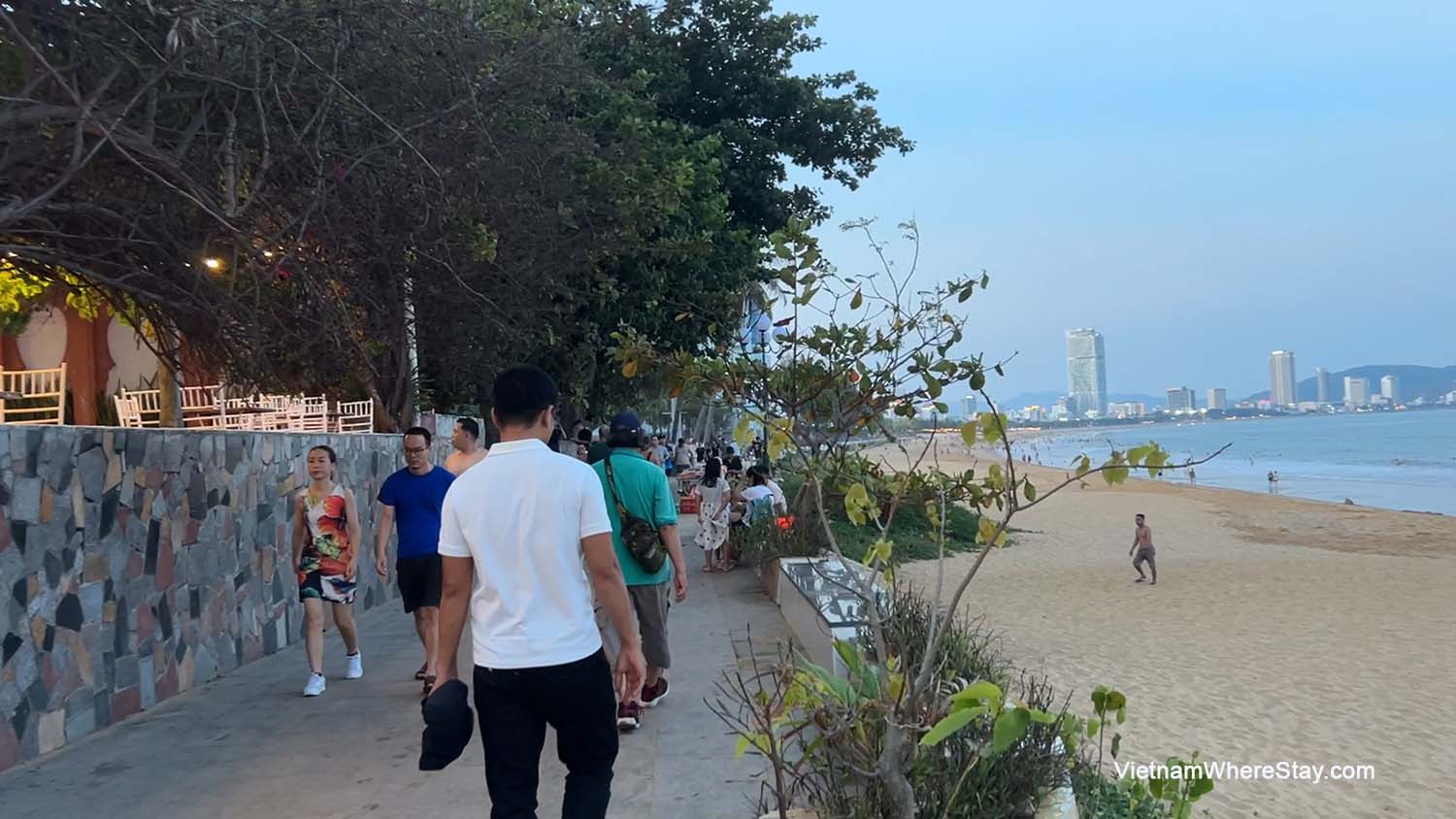 Promenade along Quy Nhon Beach
