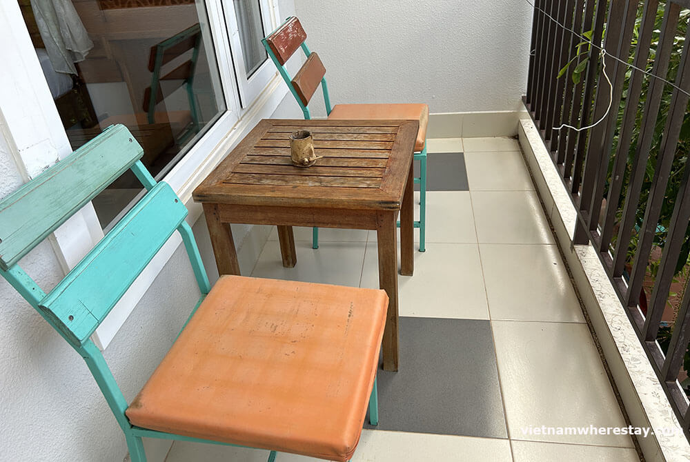 My room has a balcony