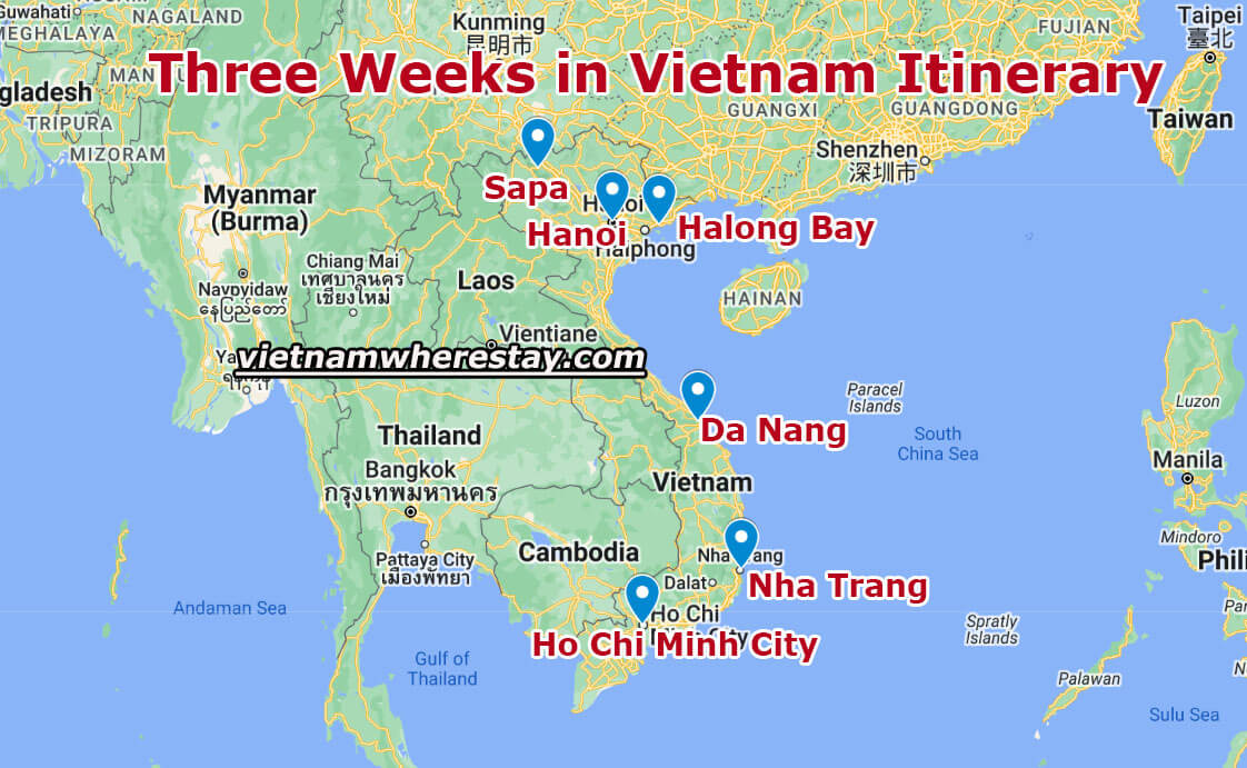 Three Weeks in Vietnam Itinerary - 21 days