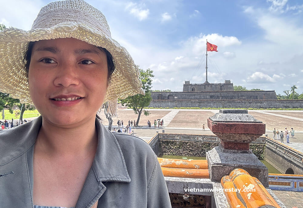 Me at imperial palace Hue