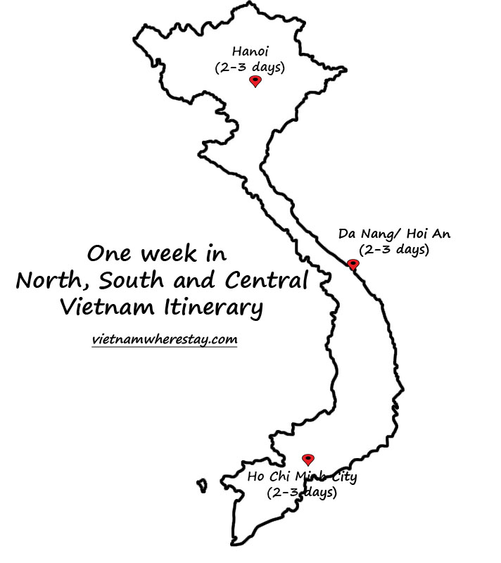 One week in North, South, and Central Vietnam Itinerary