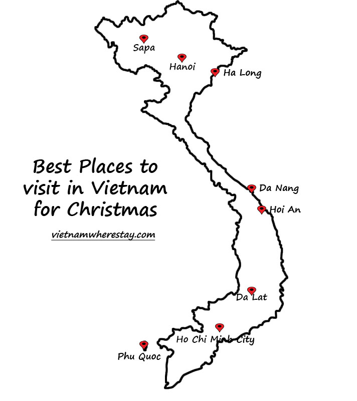 Best cities to stay in Vietnam for Christmas