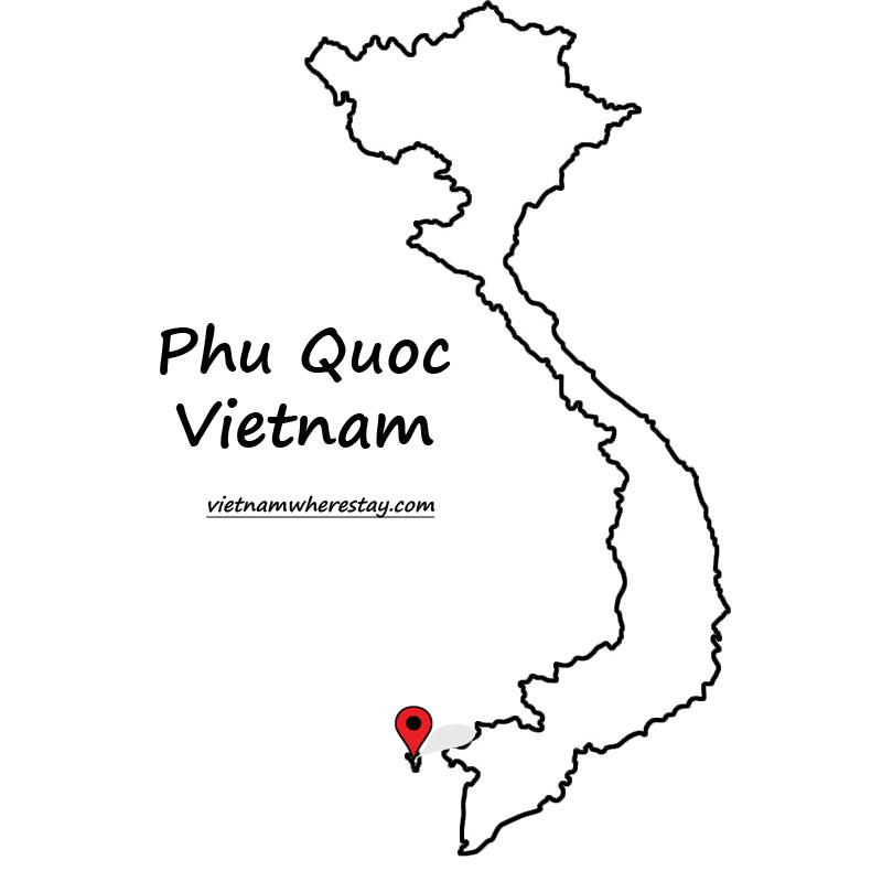 Phu Quoc on Vietnam map