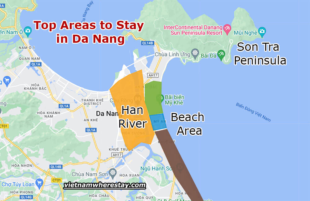 Top areas in Da Nang