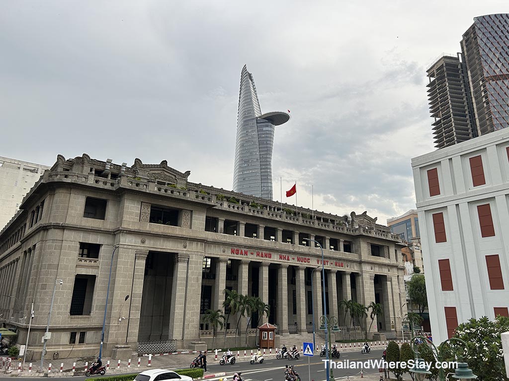 Bitexco Tower view from Riverside
