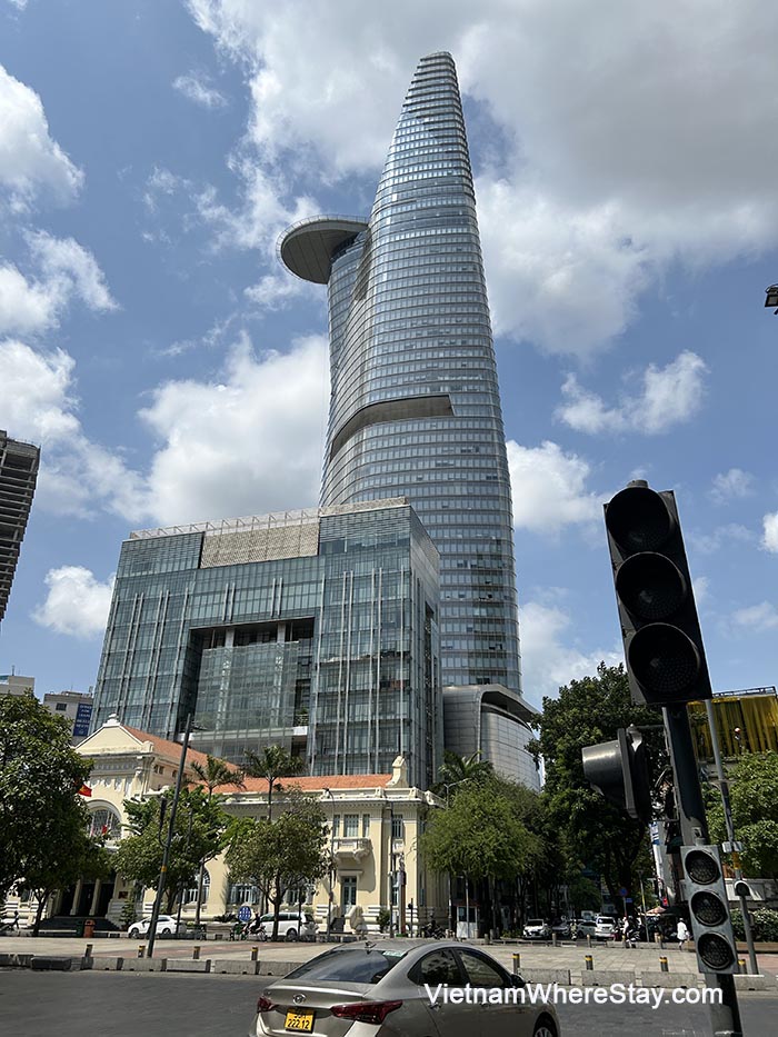 Bitexco Tower View from Nguyen Hue walking street