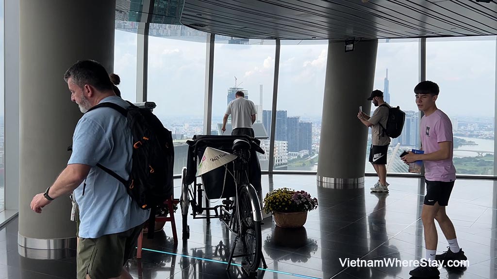 cyclo at Saigon Skydeck