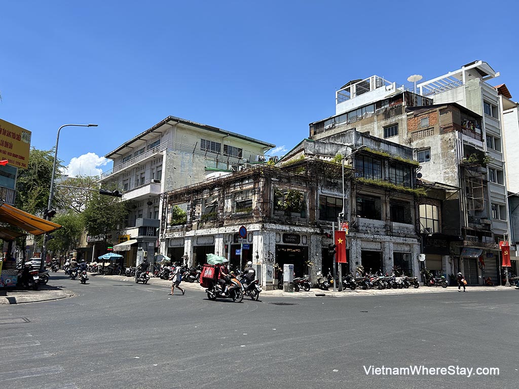 Old buildings Saigon Chinatown