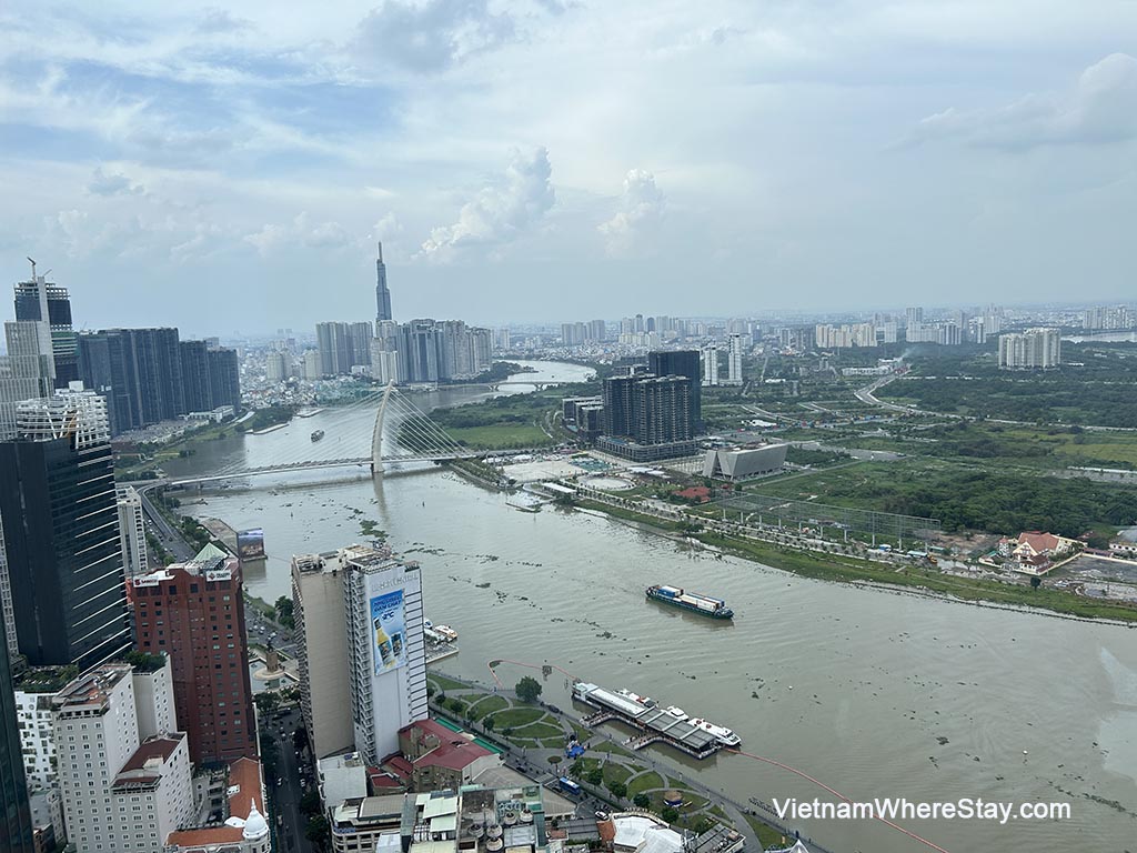 Saigon Sykeck view to Saigon River and Landmark 81
