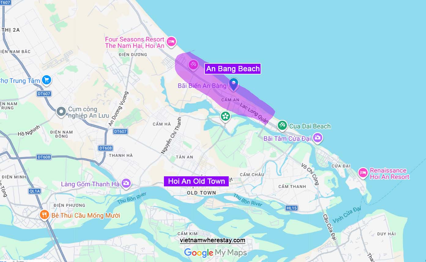 An Bang Beach location on map