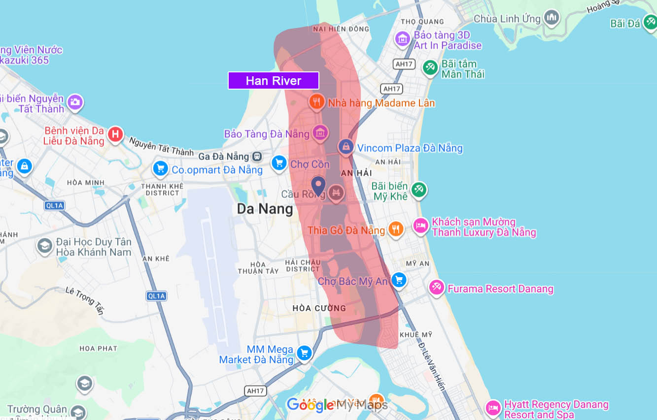 Han River Da Nang location