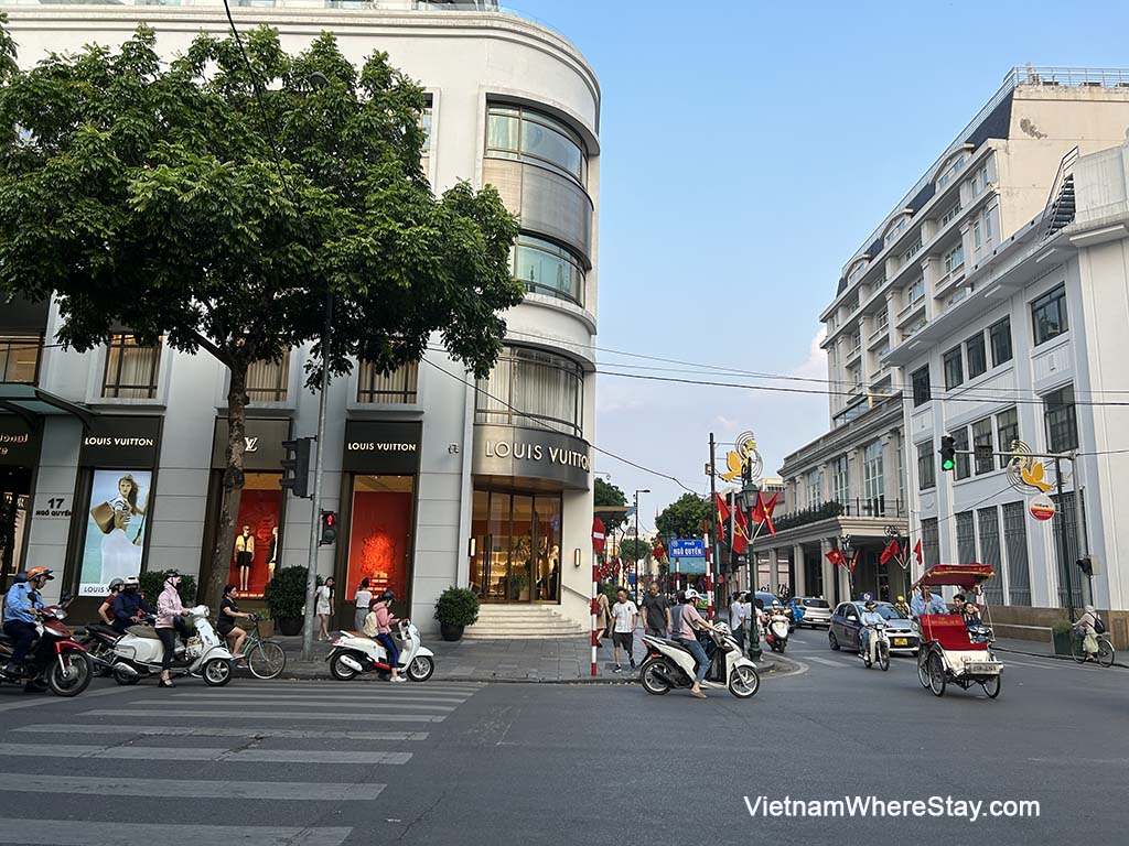 Shops in French Quarter Hanoi