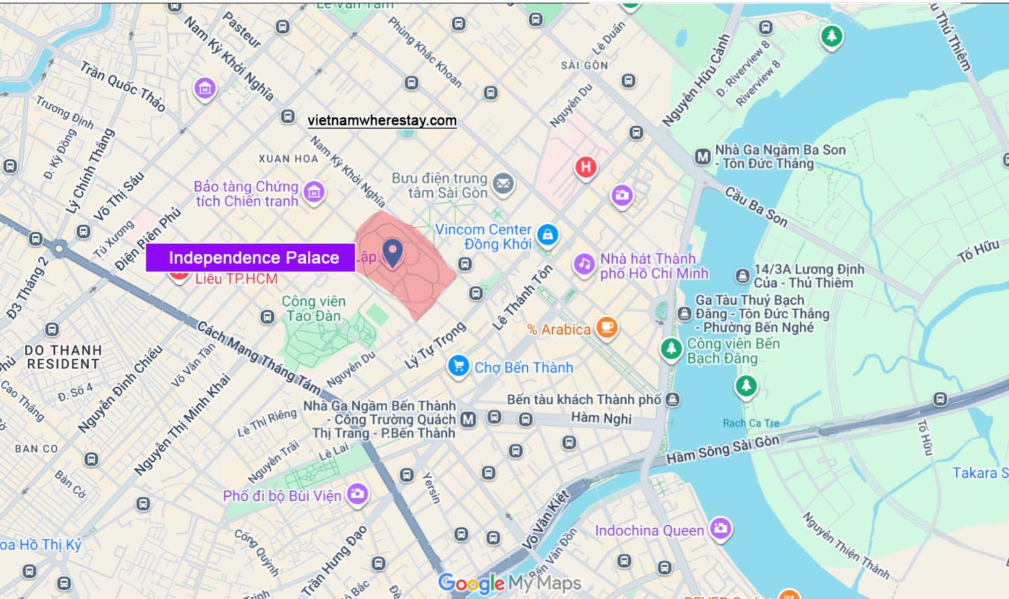 Independence Palace location in map
