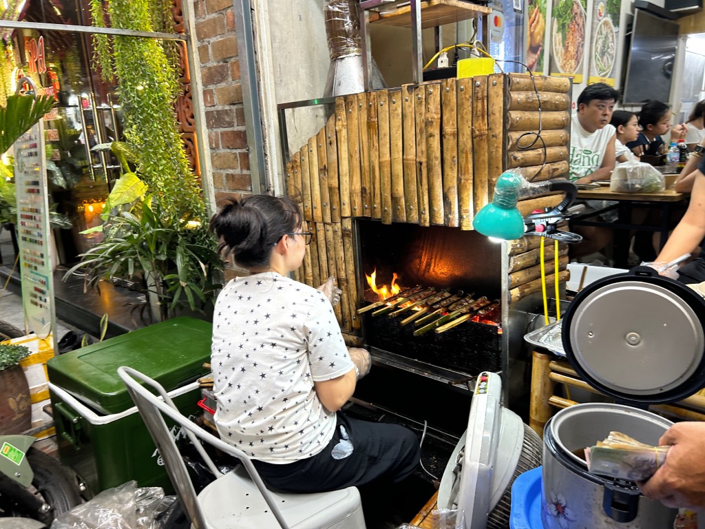 Grilled area