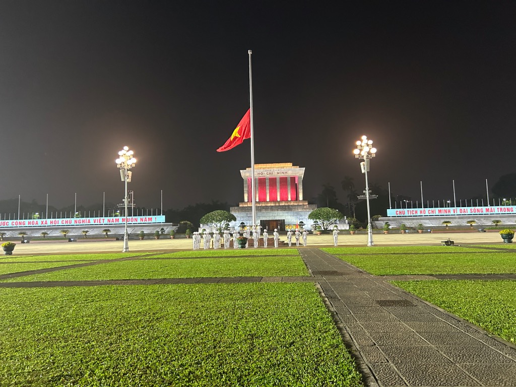 Lowering Flag at ba dinh square