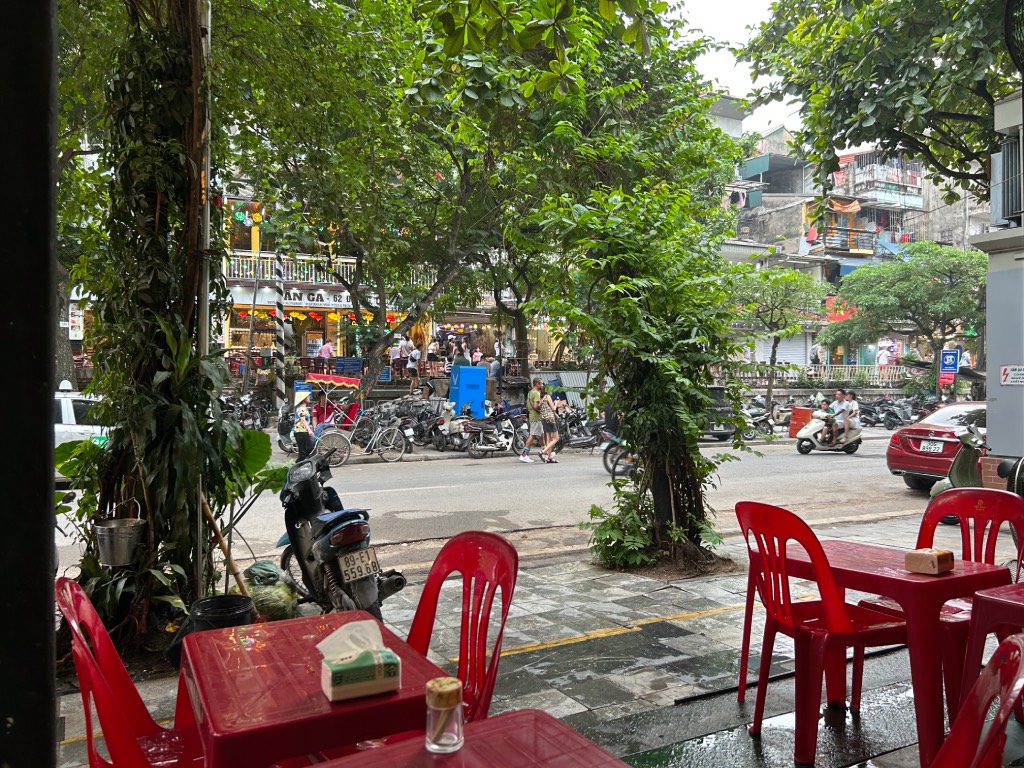 View to train street