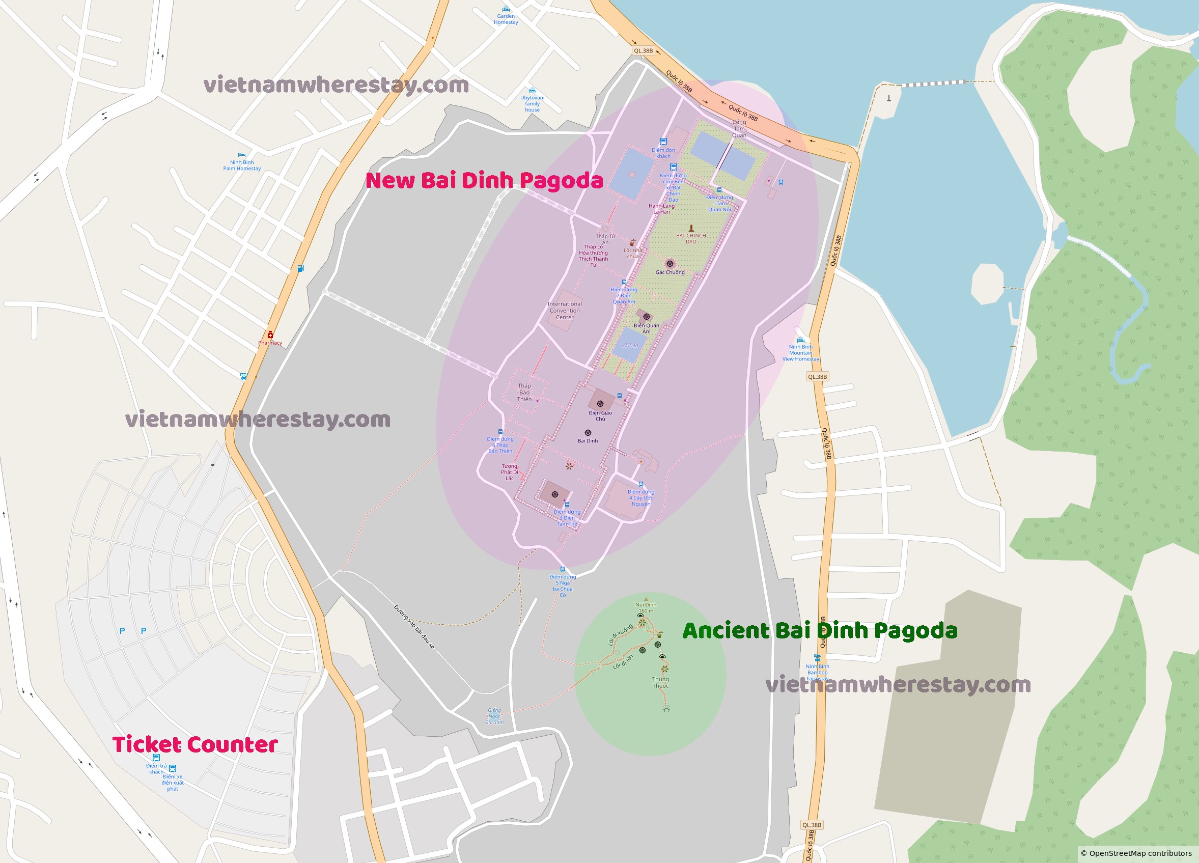 Bai Dinh Pagoda Map