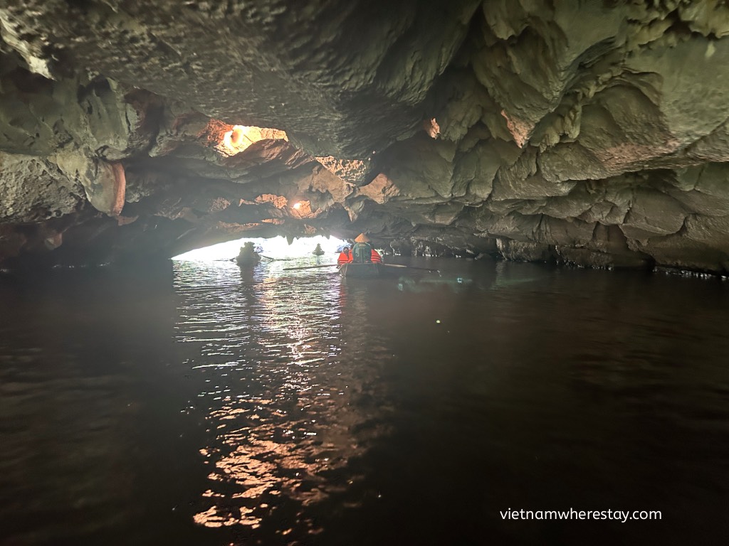 Inside Hai Cave Tam Coc