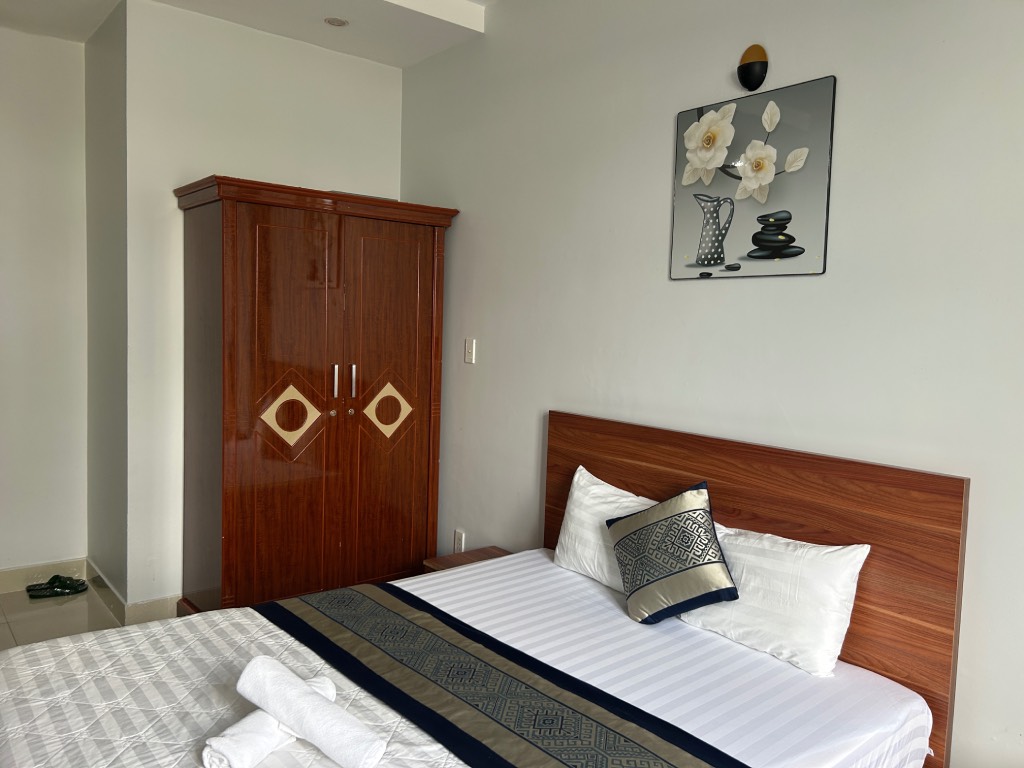 Wardrobe next to the bed